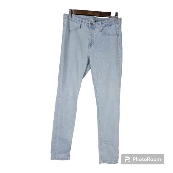 Light Blue Denim Skinny Ankle Jeggings Jeans Womens Size 29 - Picture 1 of 10